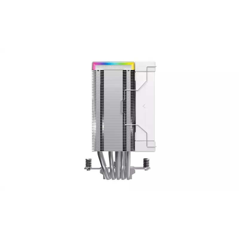 Arrefecedor de CPU DeepCool AK500S Digital SE – 5 heatpipes, ventoinha FDB de 120 mm, PWM, Multi-LED, branco, compatível com Intel LGA1150 e soquetes AMD