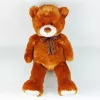 Peluche mascote urso de peluche com laço 70 cm castanho