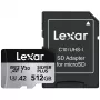 Memória flash Lexar 512 GB UHS-I microSDXC SILVER PLUS