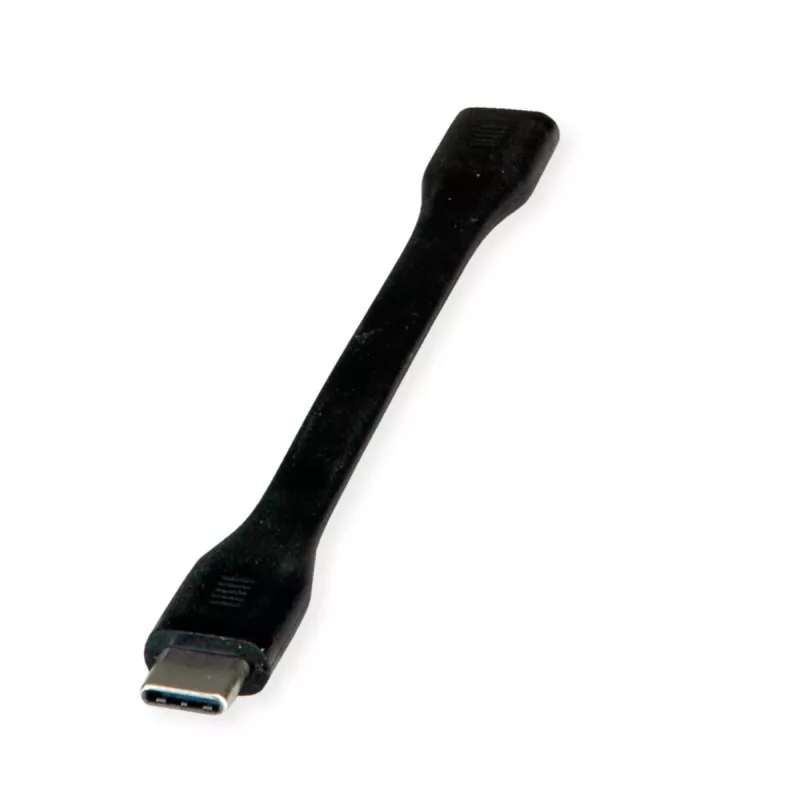 Adaptador de cabo ROLINE USB4 Gen3x2 40Gbit/C-C macho/fêmea plano – Cabo – Digital/Dados