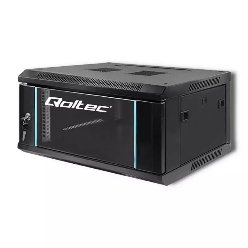 Armário rack 19 polegadas QOLTEC 54461, 4U, 600x280x450 mm