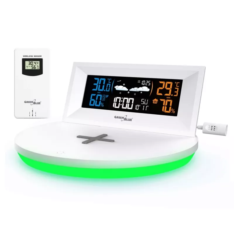 Estação meteorológica sem fios com Qi GB213