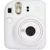 Máquina fotográfica instantânea Fujifilm Instax Mini 12 branca — impressões 86×54 mm, distância focal 60 mm, pilha AA
