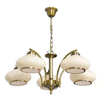 Lustre de teto Activejet Classic RITA pátina 5xE27 para sala de estar