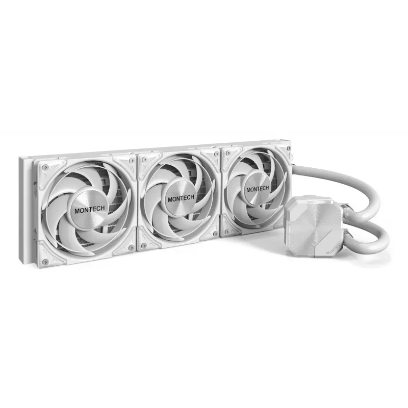 Refrigeração líquida Montech HyperFlow Silent AiO - 360 mm, branca