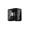Krux Empero KRXD010 caixa de PC Midi Tower, ATX, vidro temperado, 4 ventoinhas ARGB de 120 mm, preta - placa gráfica até 420 mm, dissipador de CPU até 155 mm, 2x 3,5" + 3x 2,5" baias