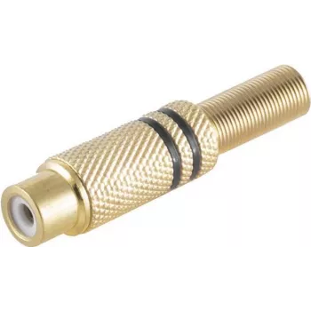Conector RCA ShiverPeaks BS52021-S dourado fêmea