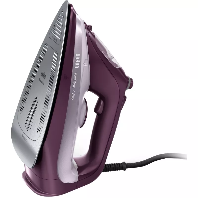 Braun TexStyle 7 Pro SI 7181 VI ferro de engomar ferro de engomar a vapor base EloxalPlus 3100 W violeta