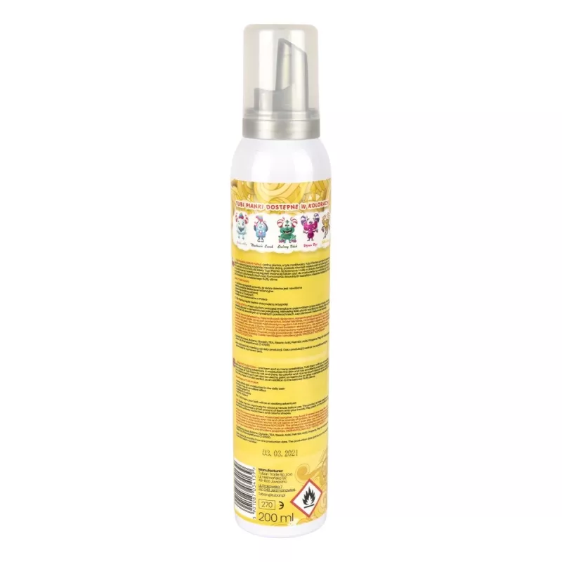 Brinquedo espuma de banho Tuban TUBI FOAM amarelo 200 ml