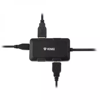 Yenkee YHB 4341BK Hub USB 3.0 de 4 portas com entrada de alimentação Micro-USB