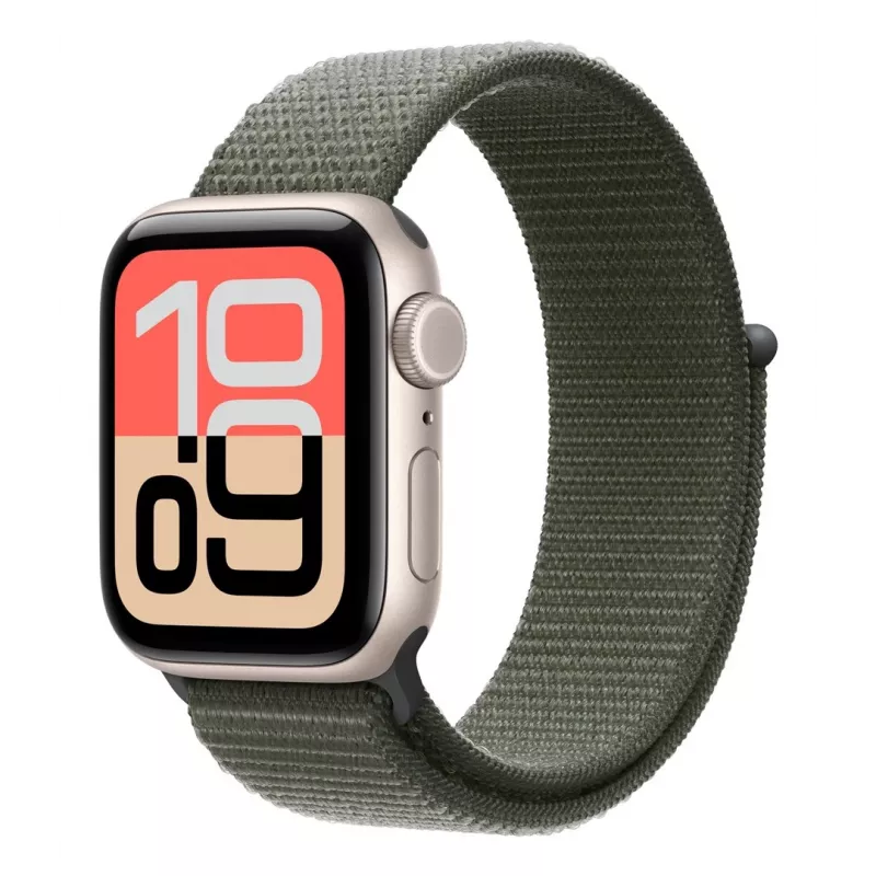 Bracelete Apple MFF74ZM/A verde nylon compatível com smartwatch