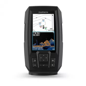 Detetor de peixes GARMIN STRIKER Vivid 4cv ecrã de 4 polegadas (10,2 cm), 272×480 px, 300 W RMS