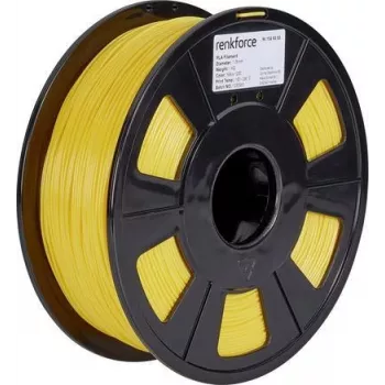 Material de impressão 3D Renkforce RF-4511202 ácido polilático (PLA) amarelo 1 kg (RF-4511202)