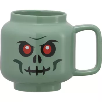 Caneca de cerâmica LEGO Esqueleto verde, Grande