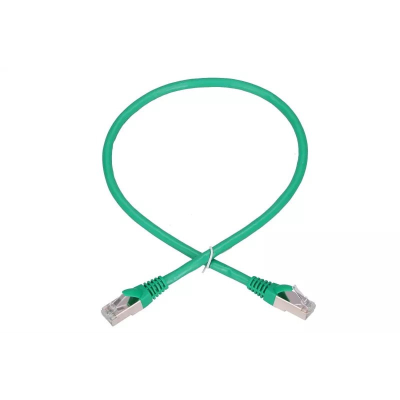 Cabo de rede Extralink LAN cabo de patch Cat.6 FTP RJ-45 Cat6 0,5 m verde