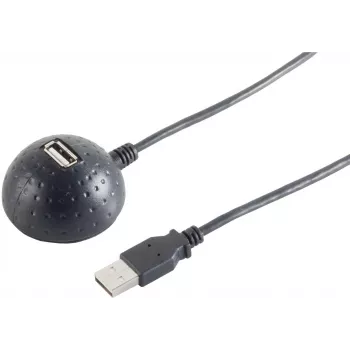 Cabo USB S/CONN 13-50017 1,5 m USB 2.0 preto