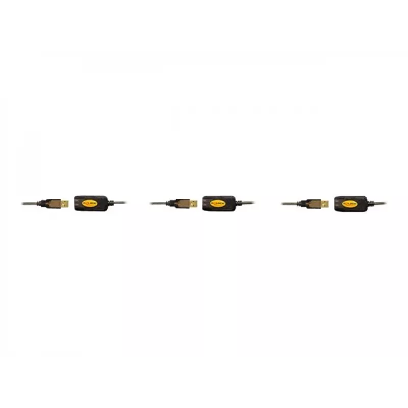Cabo USB DeLOCK 82446 USB 2.0 10m preto