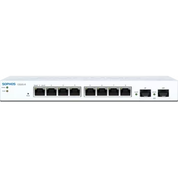 Sophos CS101-8 - Switch - gerido - 8 x 10/100/1000 + 2 x Gigabit SFP - secretária, montagem na parede