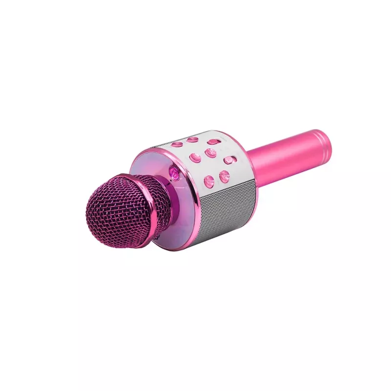 Microfone MANTA MIC11-PK Rosa — com fio 3,5 mm jack, auscultador leve