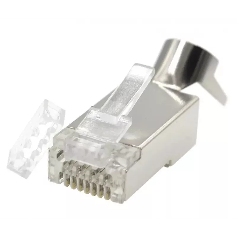 Conector macho RJ45 GEMBIRD CAT7 8P8C banhado a ouro 15µm FTP/SFTP pack de 50