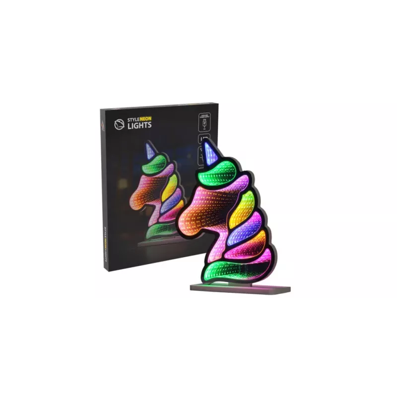 Luzes neon MANTA Style UNICORN MASNL134MT com efeito túnel – painel LED decorativo para iluminação ambiente