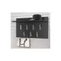 Cabide de parede Top E Shop WIESZAK 2F CZERŃ MAT — aglomerado de partículas, 7 ganchos, 700×200×400 mm, preto