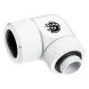 Bitspower BP-DWE90RMLA16 Advanced Multi-Link conector adaptador de 90°, G1/4 macho para tubo rígido de 16 mm de diâmetro exterior, rotativo, branco