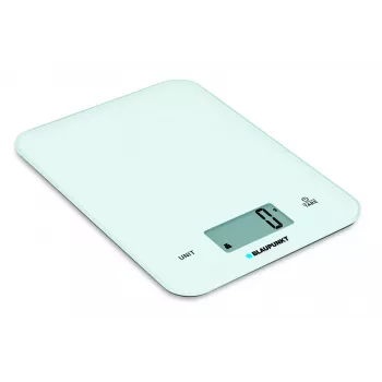 Balança de cozinha BLAUPUNKT FKS401 — branca, máx. 10 kg, precisão de 1 g, controlo por toque