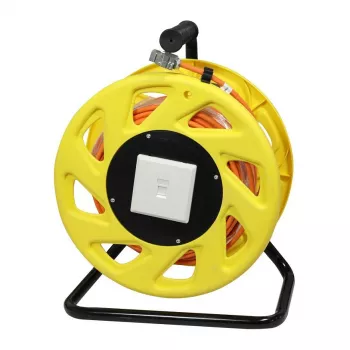 Synergy 21 S216821V2 Bobina de cabo, cabo em bruto Cat.6A/Cat.7a S/FTP, 50 m, laranja