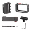 Capa de proteção metálica com pega Puluz para DJI Osmo Action 5 Pro / Action 4 / Action 3