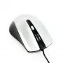 Rato ótico com fios ambidestro GEMBIRD MUS-4B-01-BS, USB Type-A, 1200 DPI, 4 botões, preto/prateado