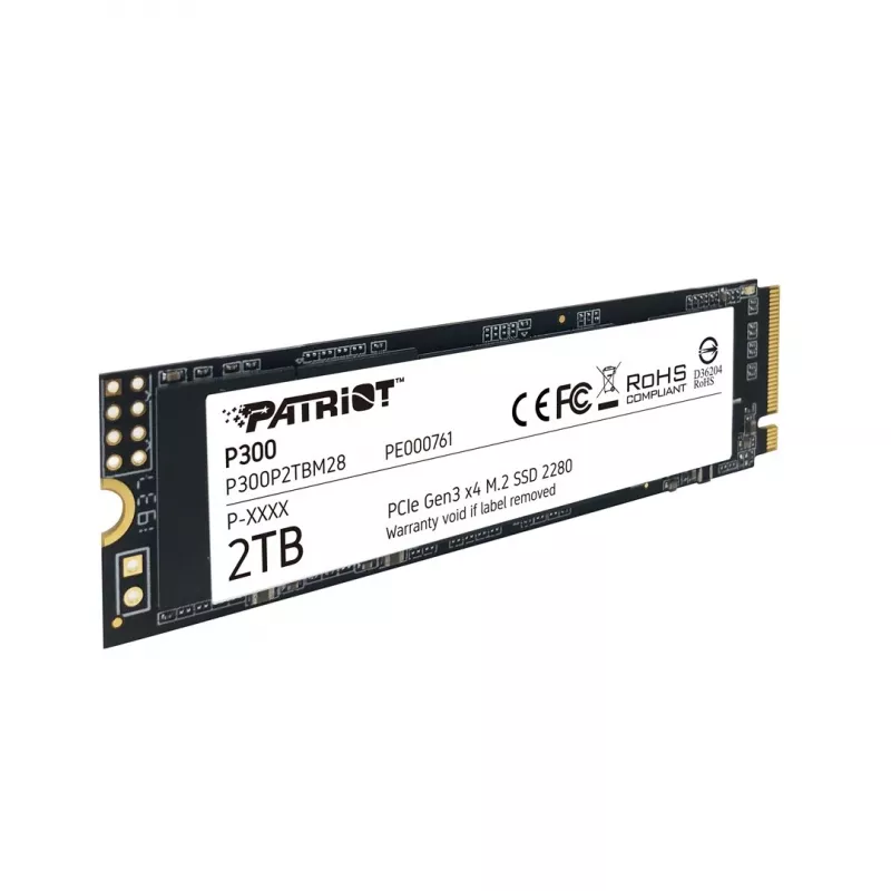 Disco SSD Patriot Memory 2 TB M.2 PCI Express 3.0 NVMe P300
