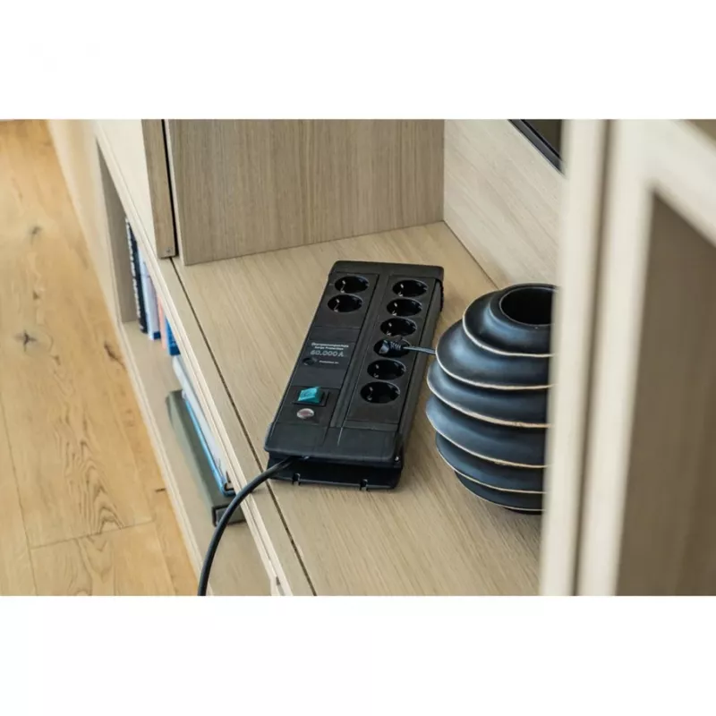Extensão de energia Brennenstuhl 1256000678 3 m 8 tomadas AC para interior preto