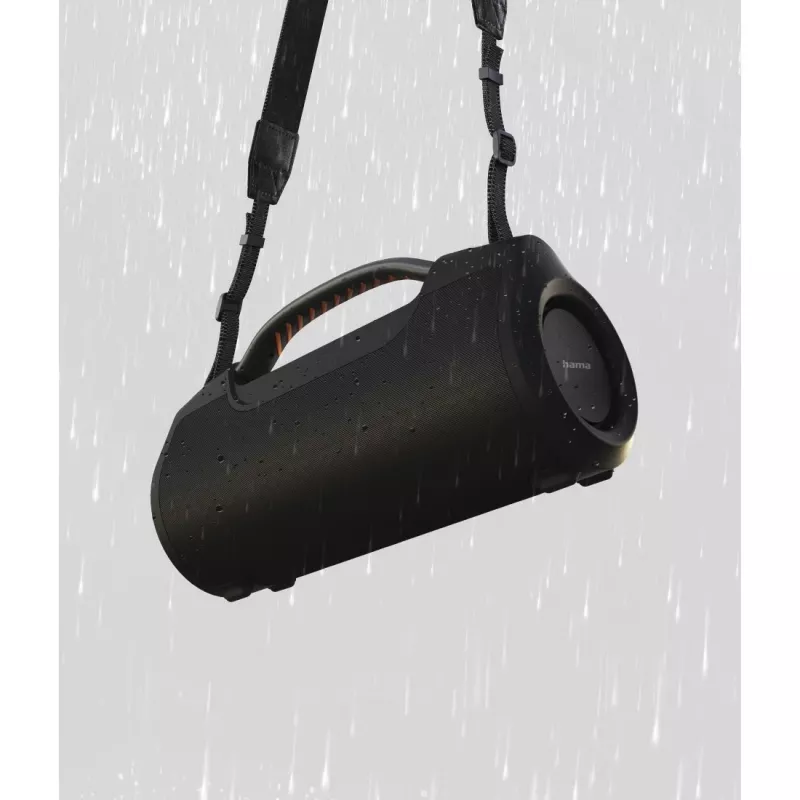 Barra de som HAMA Soundbarrel 2.0 preto Bluetooth sem fios — compacta 2.0 canais