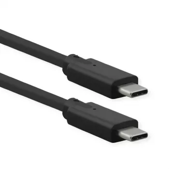 Cabo USB ROLINE 11.02.9070 USB 3.2 Gen 2 0,5 m preto