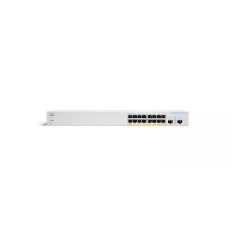 CISCO Business Switching CBS220 Smart 16 portas Gigabit 2x1G SFP Uplink