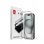 Película de proteção de ecrã em vidro temperado Crong 9H Full Glue para iPhone 16/15