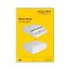 Suporte para monitor DeLOCK 18325 com duas gavetas branco