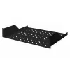 Digitus | Prateleira 2U para racks | DN-19 TRAY-2-SW | preto | Perfeita para armazenar componentes não adequados para 483 mm (19