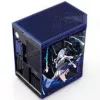 Caixa de computador HYTE Y70 Hoshimachi Suisei azul vidro temperado — caixa Mid-Tower ATX com painéis de vidro temperado