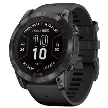 Smartwatch GARMIN fēnix 7X Pro 51 mm, 1,4 polegadas (3,56 cm) MIP 280×280, Touch, Wi‑Fi, GPS, 32 GB, Preto