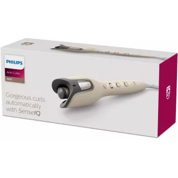 Aparelho de styling de cabelo Philips série 8000 BHB887/00 ferro de caracóis bege quente 2 m