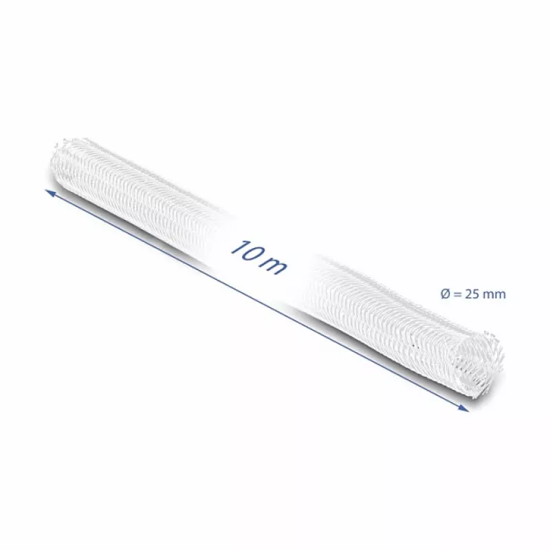 Manga de malha DeLOCK 20816 10 m x 25 mm branco