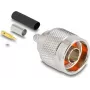 Adaptador coaxial DELOCK ficha tipo N 20×30×20 mm (modelo 91766)
