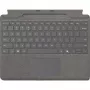 Teclado Microsoft Surface Pro QWERTZ alemão com armazenamento para caneta platina