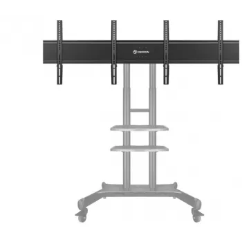 Suporte de painel duplo VESA ajustável em altura ONKRON ADV1881-B, compatível com VESA 75x75 e 100x100