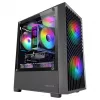 Tacens Mars MC-VORTEX caixa mATX, preta, 3 ventoinhas FRGB de 120 mm
