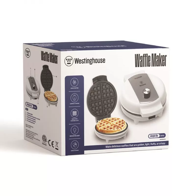 Máquina de waffles Westinghouse WKWMSL402 — máquina de waffles elétrica, aparelho de bancada compacto