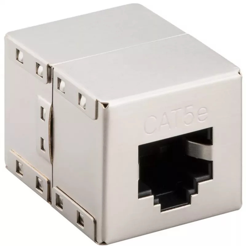Conector/ficha de rede Goobay Wentronic CAT 5e RJ45 – redes até 100 MHz, blindado (15027)
