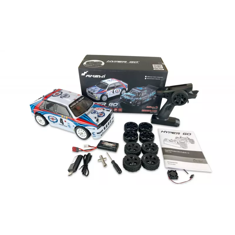 Carro Amewi Hyper Go LR14 Prodrift 1:14 motor elétrico 2000 mAh